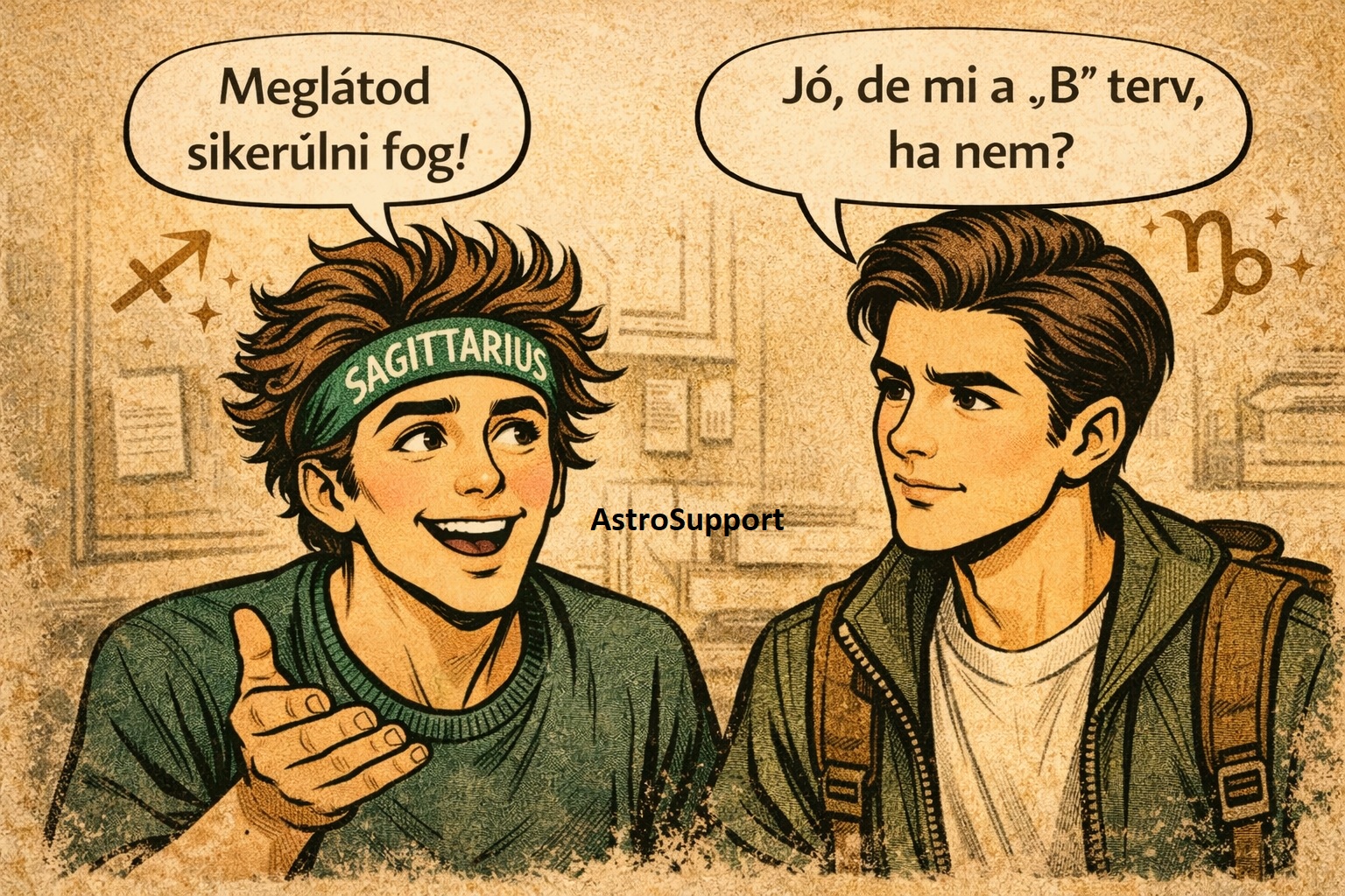 #Nyilas, az optimista és a #Bak, aki realista,  tervezgetnek...